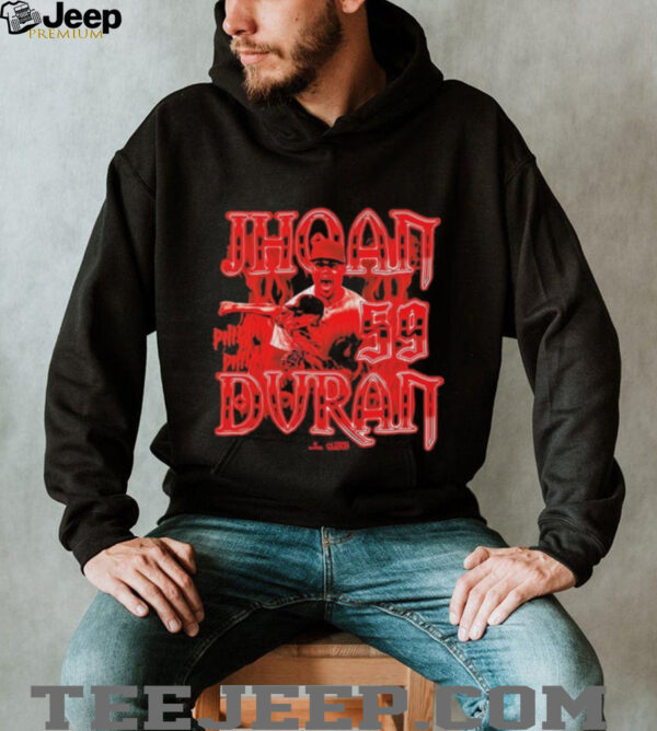 Jhoan Duran Philthy in Philly Flames Shirt