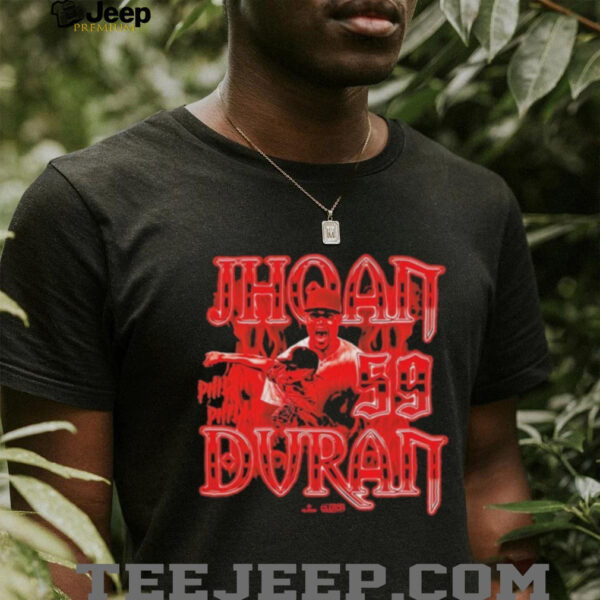Jhoan Duran Philthy in Philly Flames Shirt