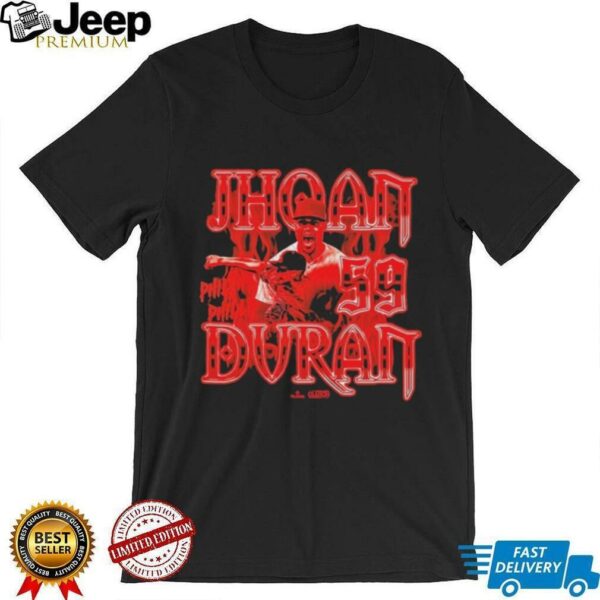 Jhoan Duran Philthy in Philly Flames Shirt