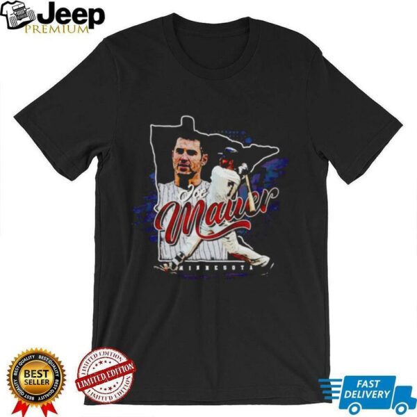 Joe Mauer silhouette Minnesota State shirt