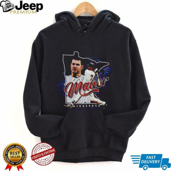 Joe Mauer silhouette Minnesota State shirt