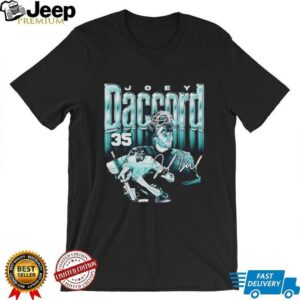 Joey Daccord 35 Seattle Kraken Hockey player autographed shirt