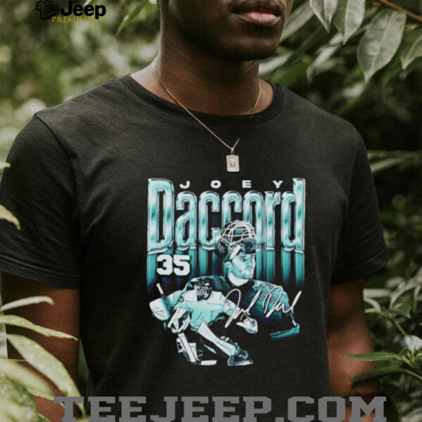 Joey Daccord 35 Seattle Kraken Hockey player autographed shirt