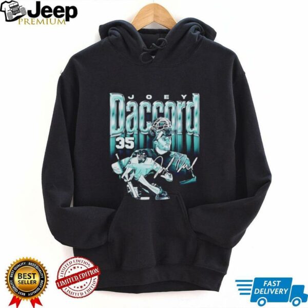 Joey Daccord 35 Seattle Kraken Hockey player autographed shirt