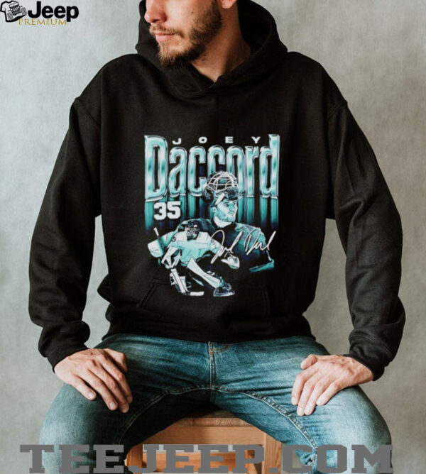 Joey Daccord 35 Seattle Kraken Hockey player autographed shirt