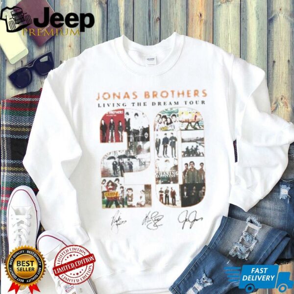 Jonas Brothers Albums 20th Anniversary Of Jonas Living The Dream Tour 2025 Shirt
