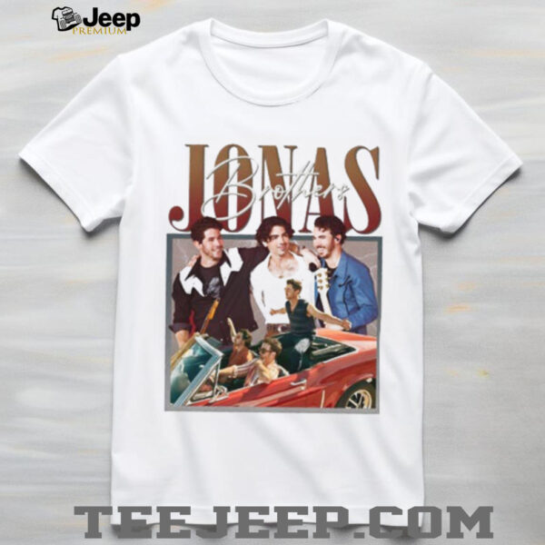 Jonas Brothers retro car band reunion shirt