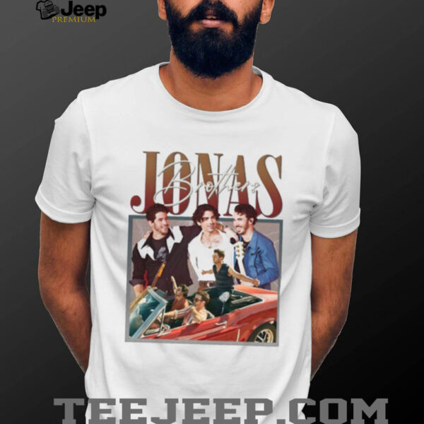 Jonas Brothers retro car band reunion shirt