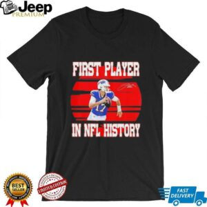 Josh Allen first player in NFL history signature shirt