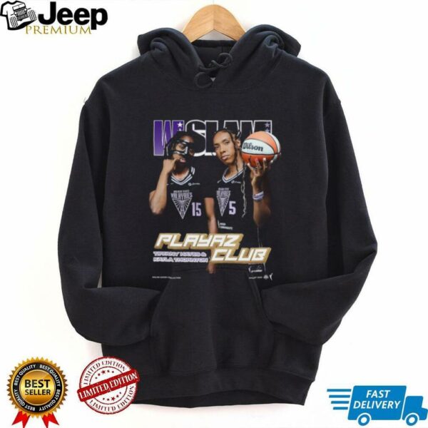 Kayla Thornton & Tiffany Hayes Golden State Valkyries SLAM Unisex Cover T Shirt