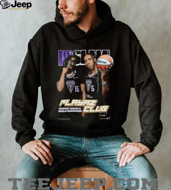 Kayla Thornton & Tiffany Hayes Golden State Valkyries SLAM Unisex Cover T Shirt