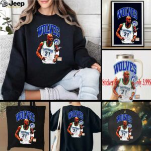 Kevin Garnett hardwood classics Minnesota Timberwolves shirt