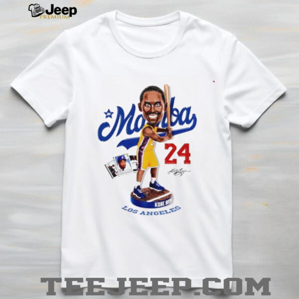 Kobe Bryant Mamba baseball cartoon shirt