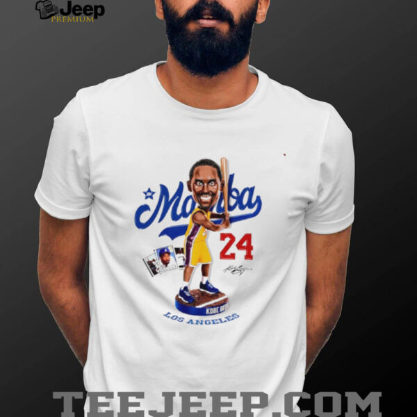 Kobe Bryant Mamba baseball cartoon shirt