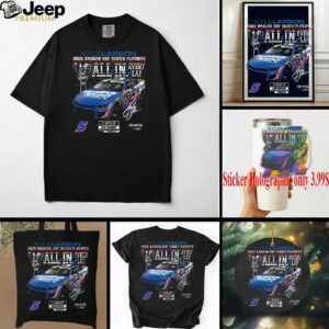 Austin Dillon Checkered Flag Sports Black 2025 Cook Out 400 Race Winner T Shirt