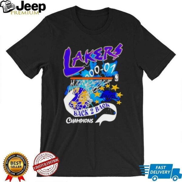 LA Lakers Back 2 Back Champions Vintage Shirt