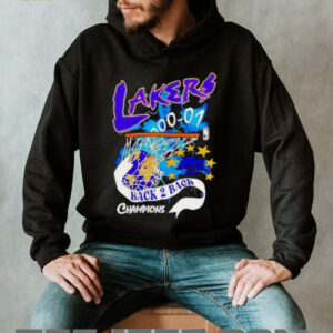 LA Lakers Back 2 Back Champions Vintage Shirt