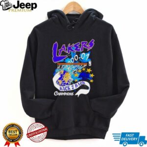 LA Lakers Back 2 Back Champions Vintage Shirt