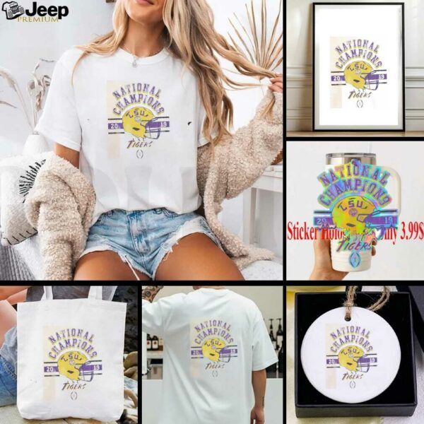 LSU Tigers 2019 CFP National Champions Helmet shirt