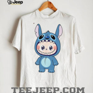 Labubu Dressed As Stitch T Shirt