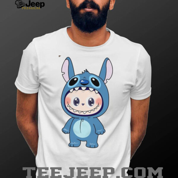 Labubu Dressed As Stitch T Shirt