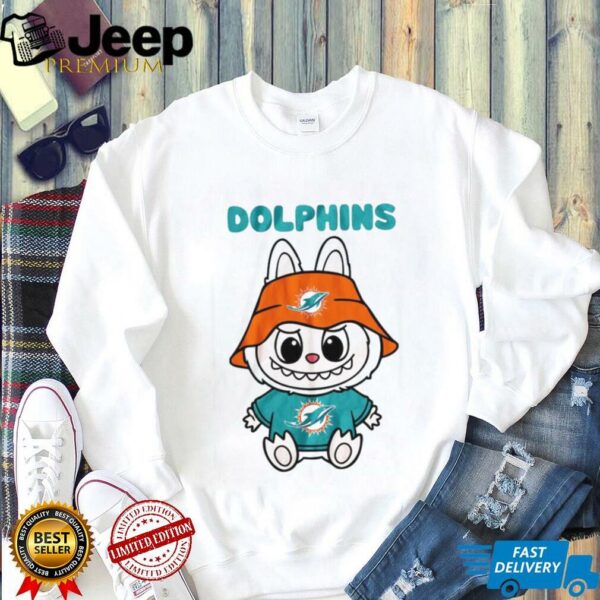 Labubu Miami Dolphins T Shirt