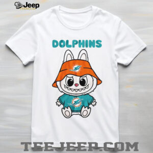Labubu Miami Dolphins T Shirt