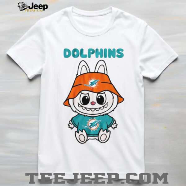 Labubu Miami Dolphins T Shirt