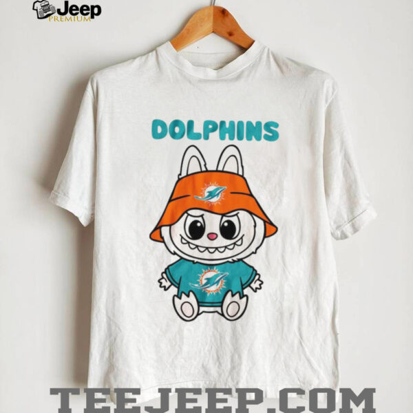 Labubu Miami Dolphins T Shirt