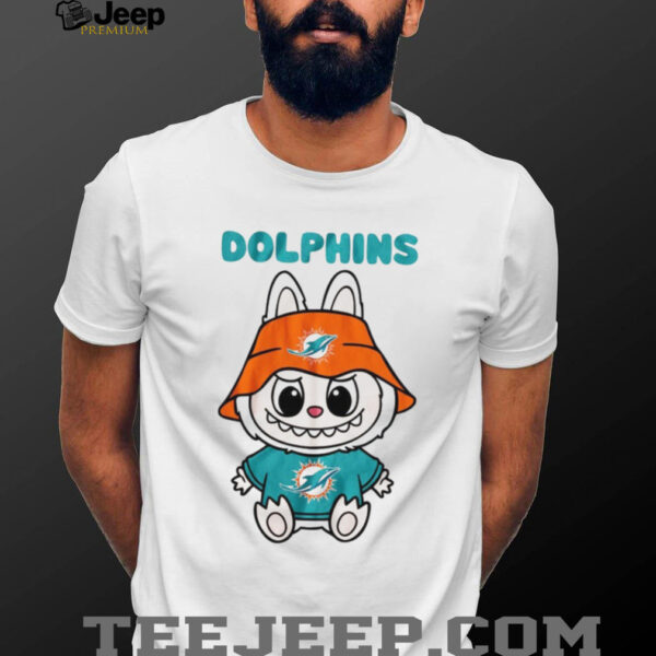 Labubu Miami Dolphins T Shirt