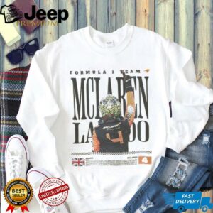 Lando Norris McLaren Tee, F1 Racing Graphic T Shirt