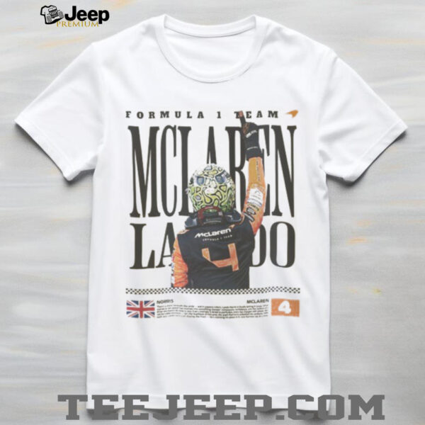Lando Norris McLaren Tee, F1 Racing Graphic T Shirt
