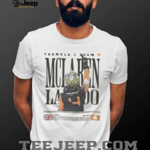 Lando Norris McLaren Tee, F1 Racing Graphic T Shirt