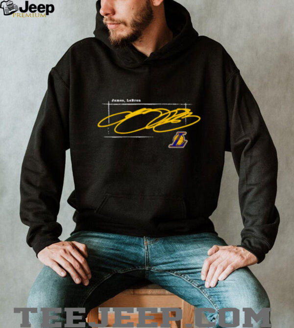 LeBron James Los Angeles Lakers signature shirt