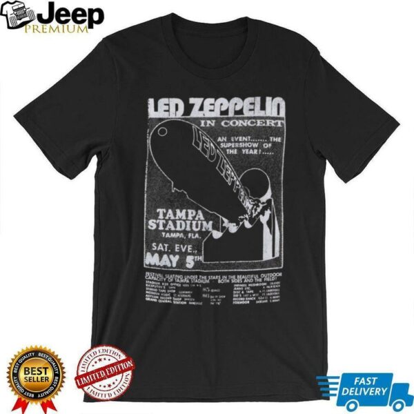 Led Zeppelin Tampa Stadium Concert T Shirt