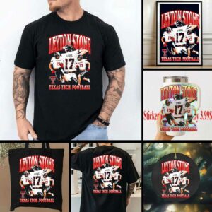 Leyton Stone 90s graphic Texas Tech football shirt