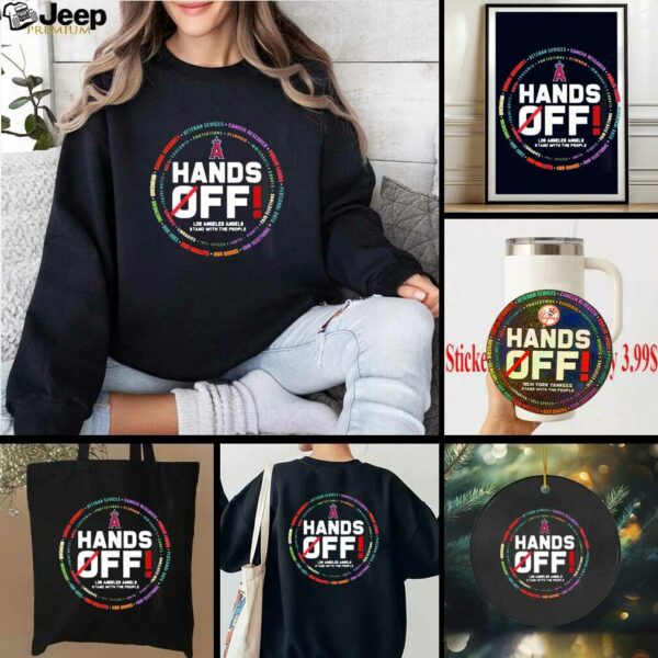 Los Angeles Angels Logo Hands Off Seattle Mariners Stand With The People Shirt