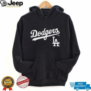 Los Angeles Dodgers Black Team Lockup T Shirt
