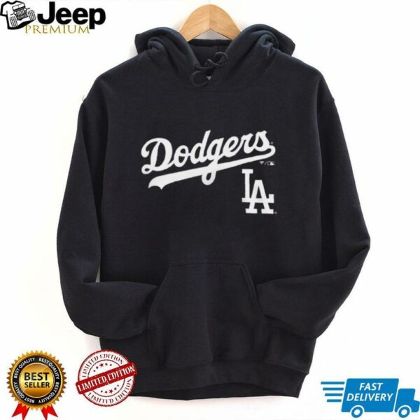 Los Angeles Dodgers Black Team Lockup T Shirt