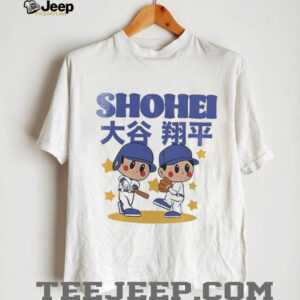Los Angeles Dodgers Shohei Ohtani summer cartoon Japanese shirt