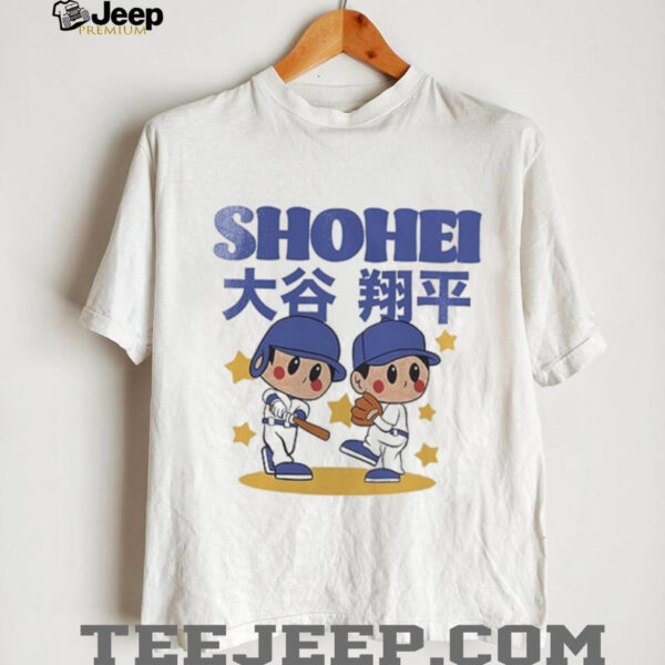 Los Angeles Dodgers Shohei Ohtani summer cartoon Japanese shirt