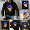 V BTS x Los Angeles Dodgers baseball throwing position signature shirt