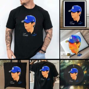 Los Angeles Dodgers V BTS signature big head shirt