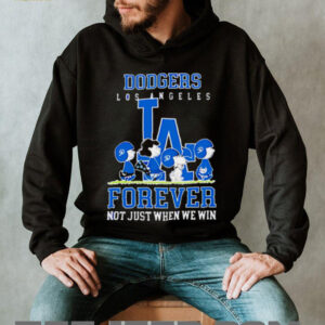 Los Angeles Dodgers forever not just when we win Peanuts shirt