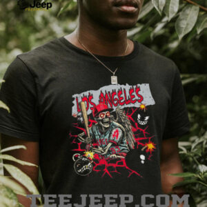 Los Angeles skeleton T shirt