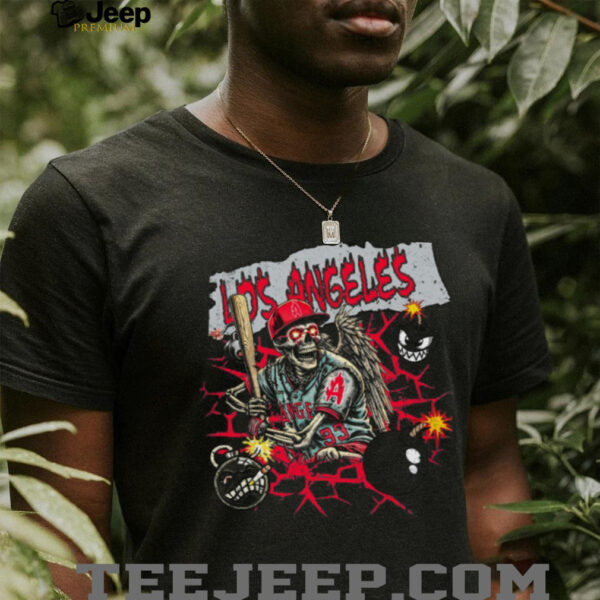 Los Angeles skeleton T shirt