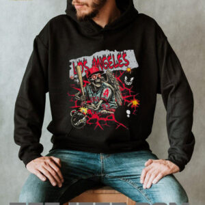 Los Angeles skeleton T shirt