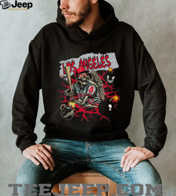 Los Angeles skeleton T shirt