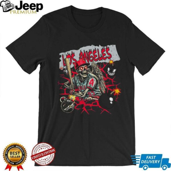 Los Angeles skeleton T shirt