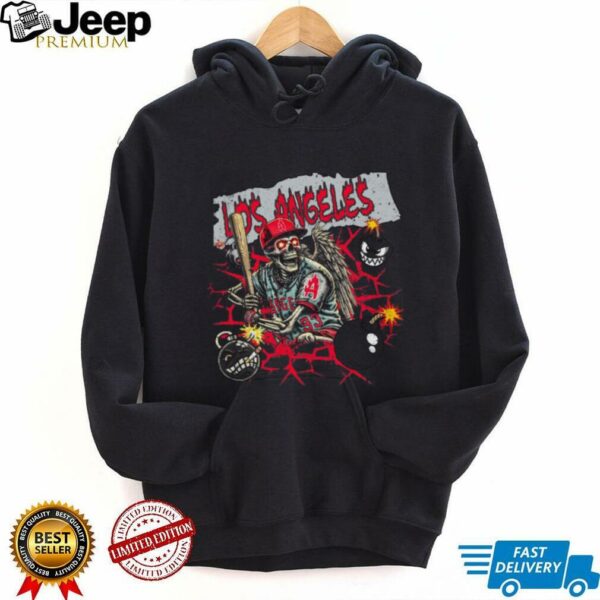 Los Angeles skeleton T shirt